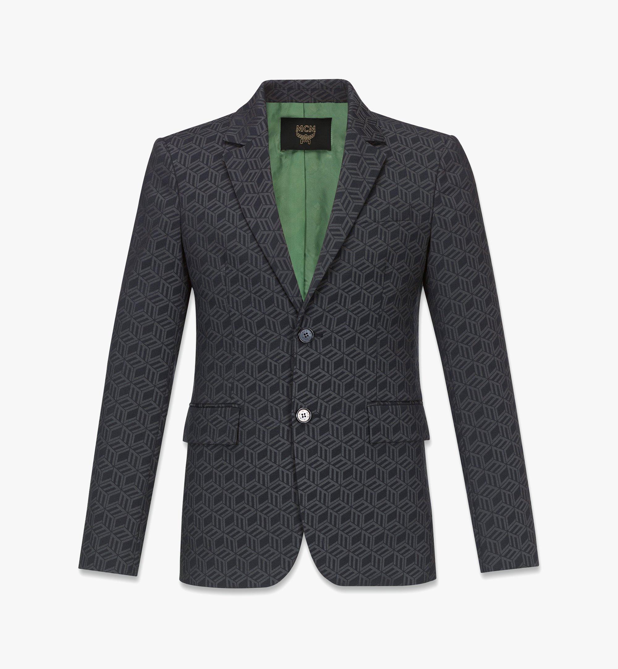 Veste MCMotor à monogramme cubique en jacquard pour homme 1